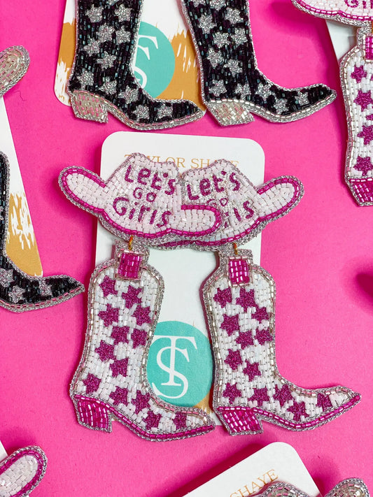 TS Let's Go Girls Beaded Boots Pink